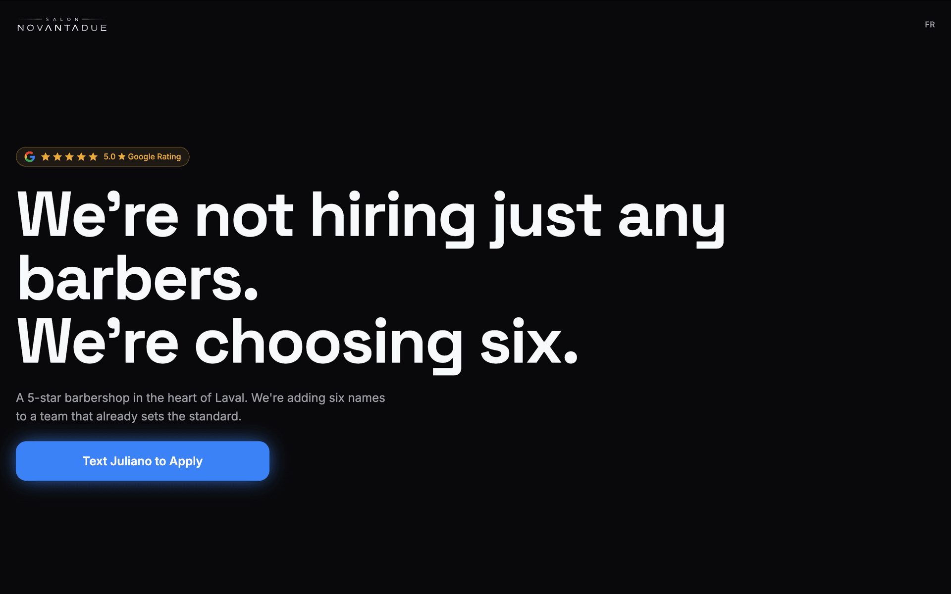 Salon NovantaDue — Careers Website